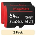 thumbnail interactive-video image 1 of (2 pack) SanDisk ImageMate 64GB Micro SDXC Flash Memory Card with Adapter, 1 of 10