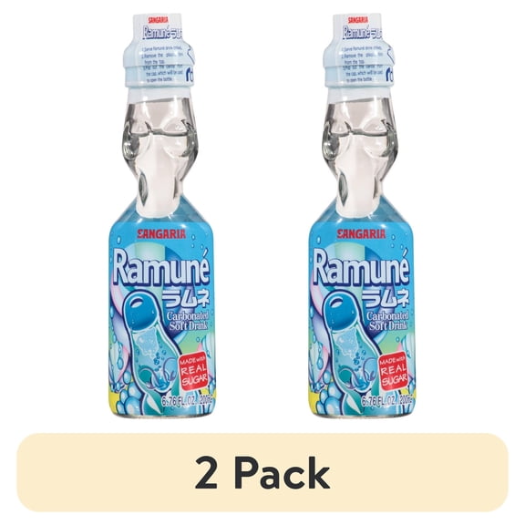 (2 pack) Sangaria Ramune Soda, Original, 6.76 Fl Oz, 1 Ct