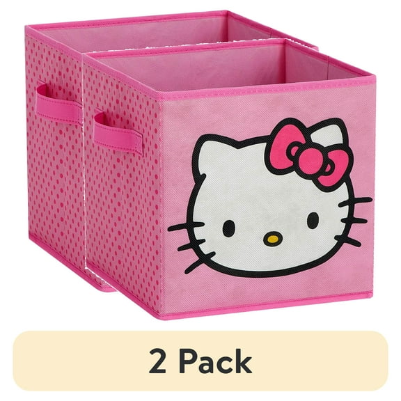 (2 pack) Sanrio Hello Kitty Kids Storage Cube