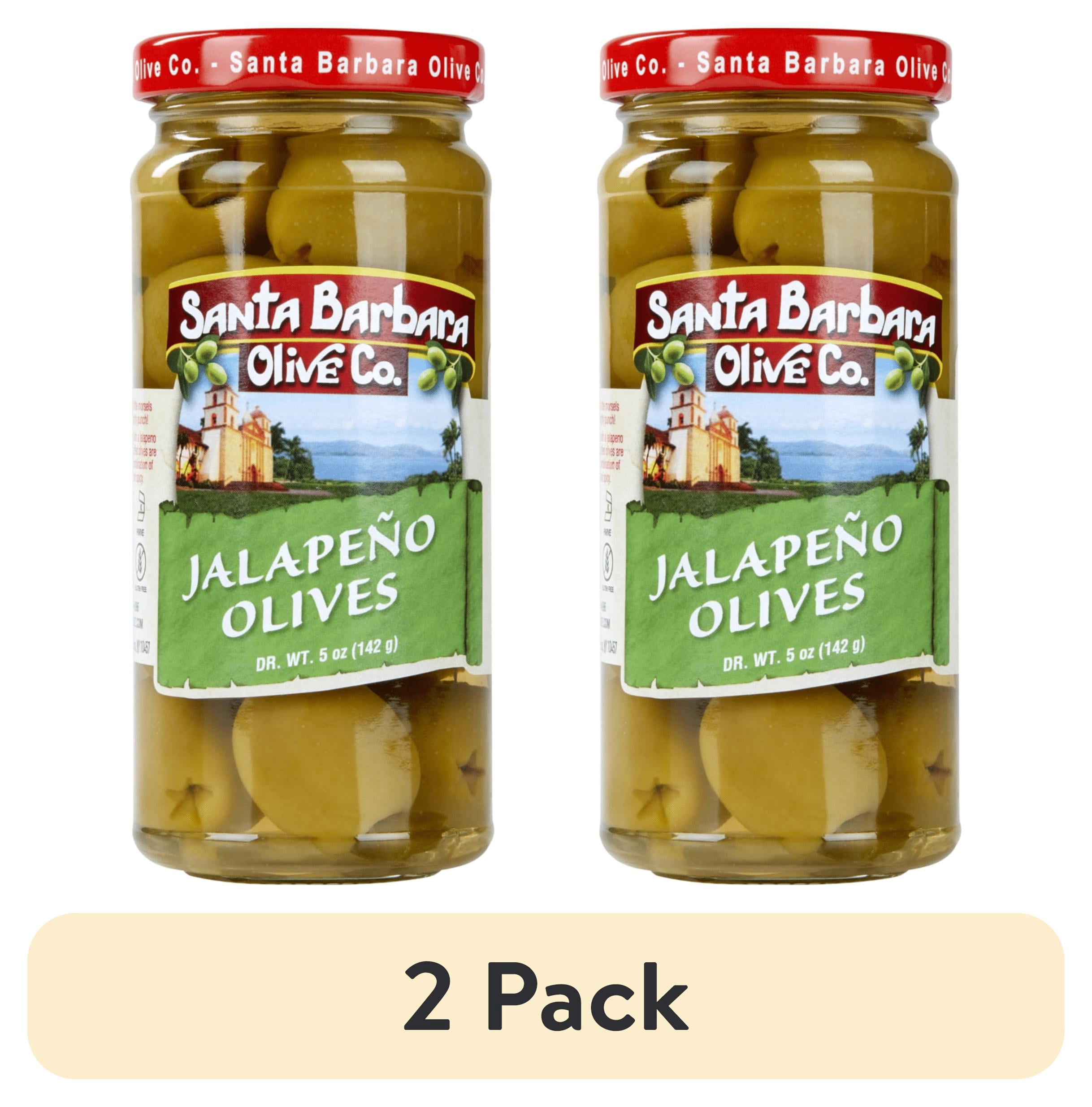 (2 pack) Santa Barbara Jalapeno Stuffed Olives, 5 oz