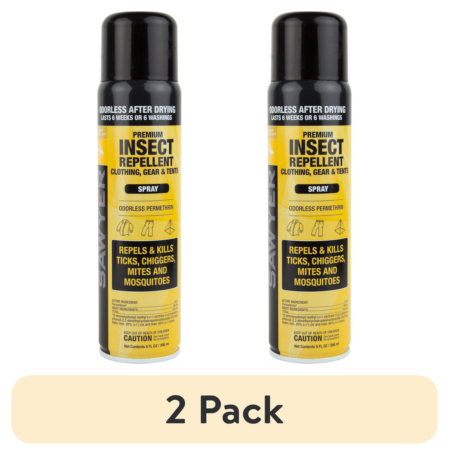 (2 pack) Sawyer Products SP6022 Premium Insect Repellent Clothing, Gear & Tents Convenient Spray - 9 oz - 2 Pack