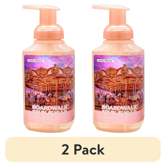 (2 pack) Scent Theory Foaming Hand Soap, Boardwalk Spun Sugar, 11 oz