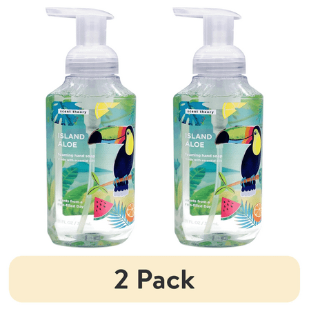 (2 pack) Scent Theory Foaming Hand Soap, Island Aloe, 11 fl oz
