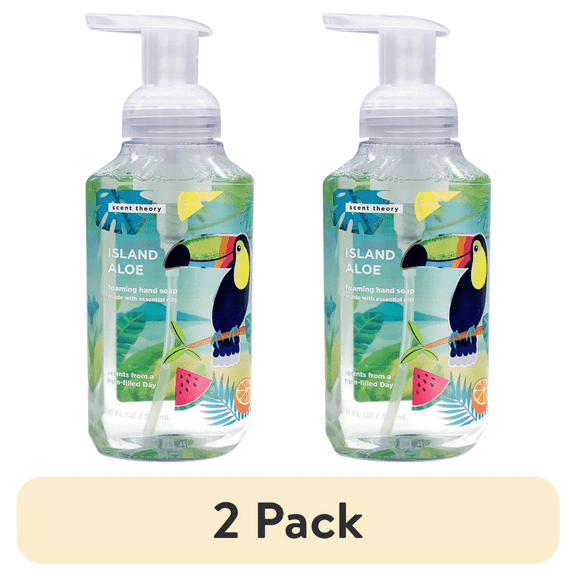 (2 pack) Scent Theory Foaming Hand Soap, Island Aloe, 11 fl oz