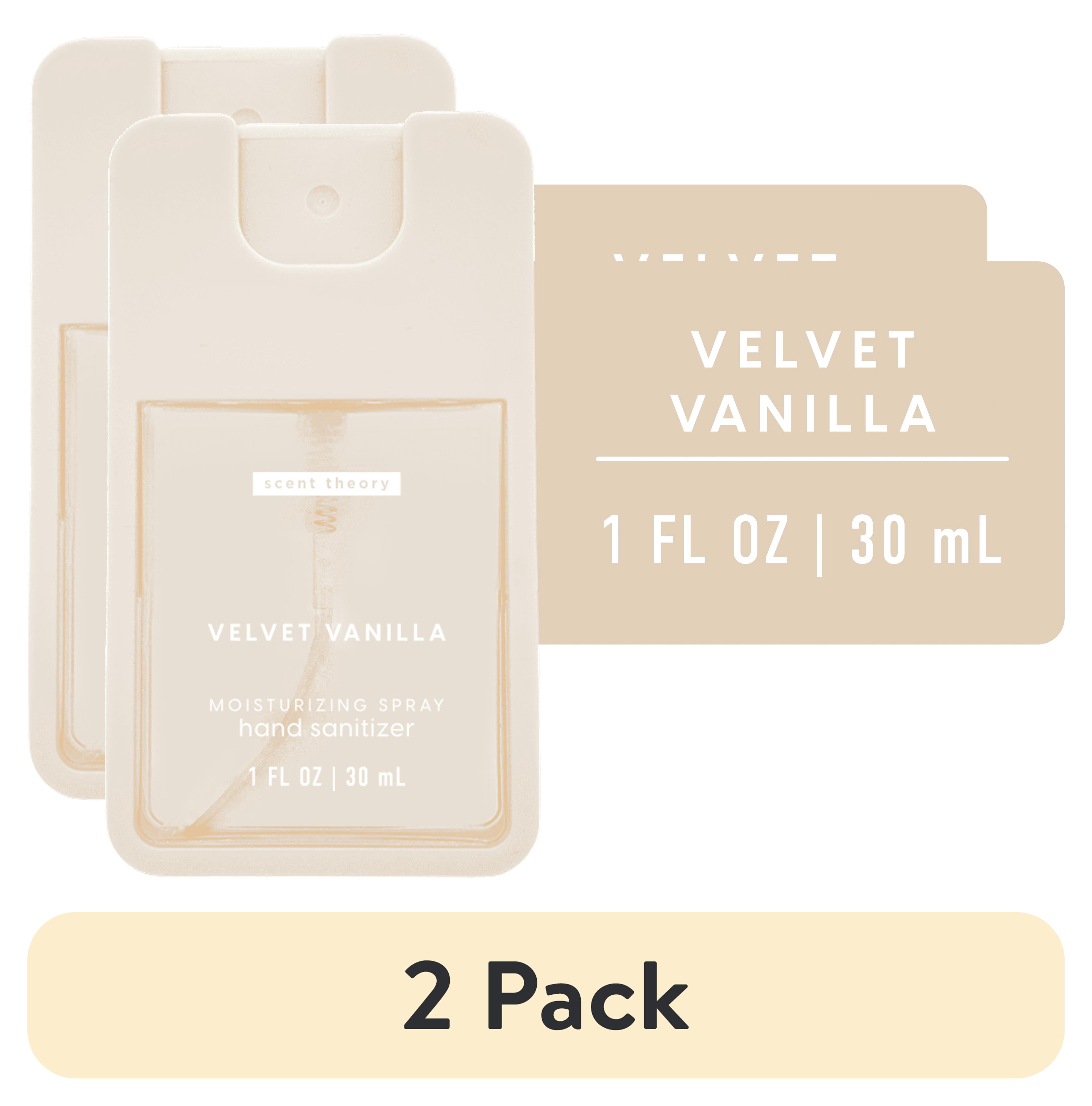 (2 pack) Scent Theory Hand Sanitizer Spray, Velvet Vanilla, 1 fl oz