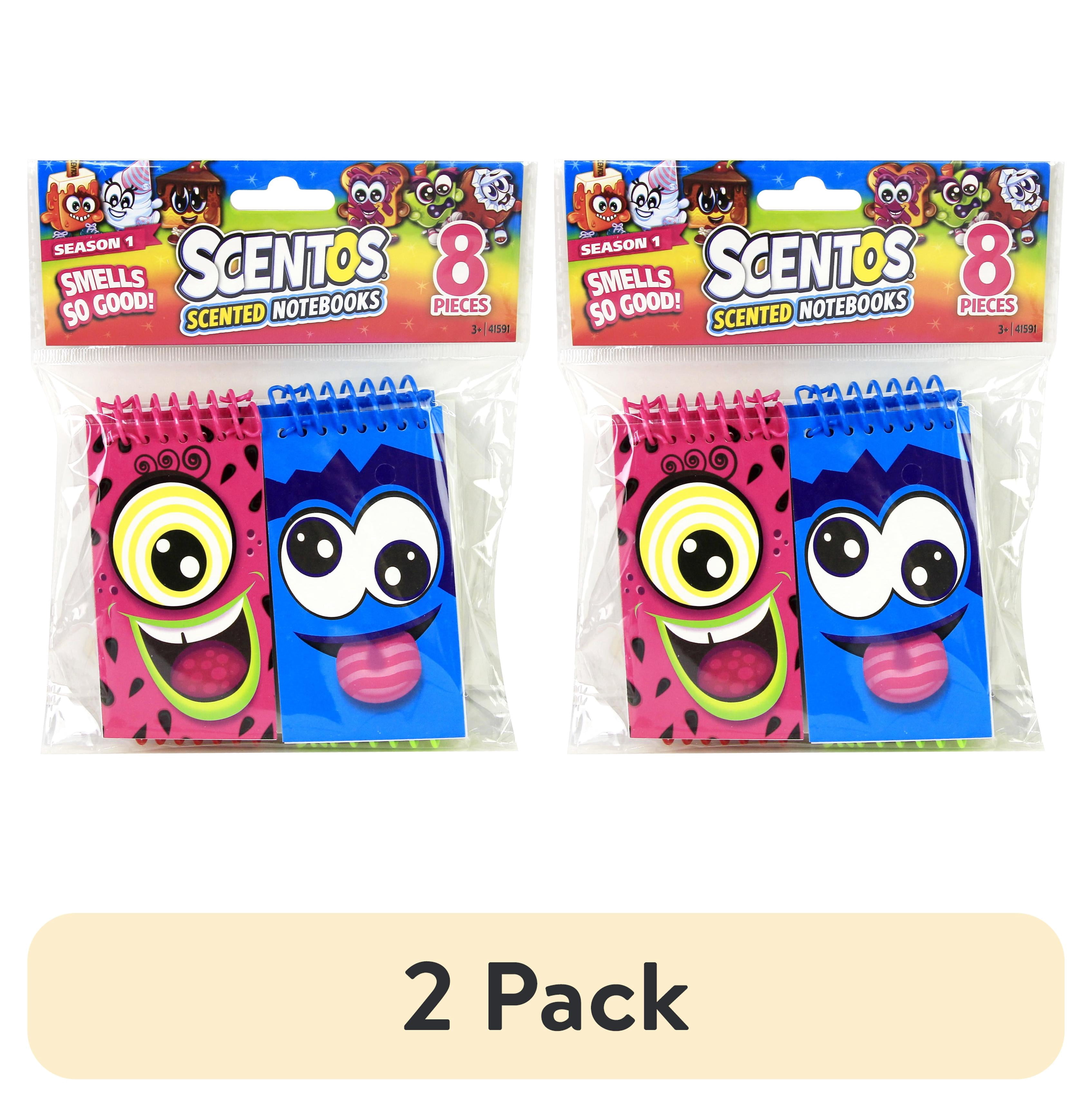 (2 pack) Scentos Scented Multicolor Notebook Party Favors, 8 Pack