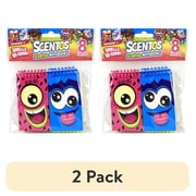 (2 pack) Scentos Scented Multicolor Notebook Party Favors, 8 Pack