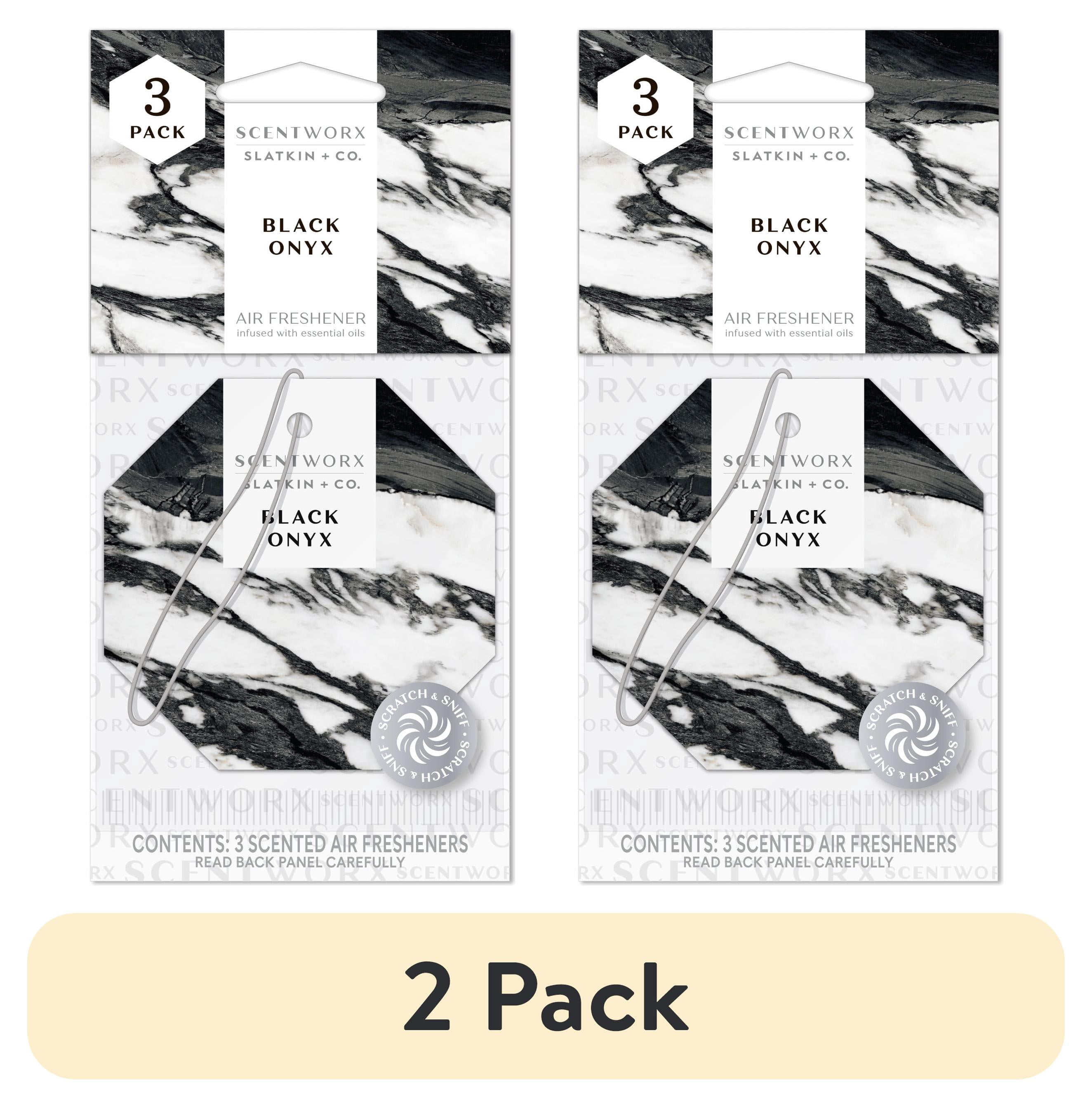 (2 pack) Scentworx Black Onyx 3 Pack Hang Tag