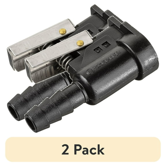 (2 pack) Scepter, 05822, Johnson Evinrude Boat Fuel Line Engine/Tank Connector, 3/8" Female,