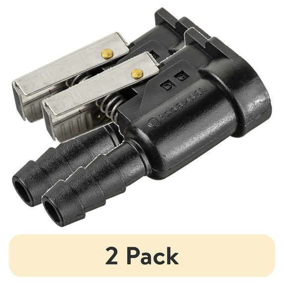 (2 pack) Scepter, 05822, Johnson Evinrude Boat Fuel Line Engine/Tank Connector, 3/8" Female,