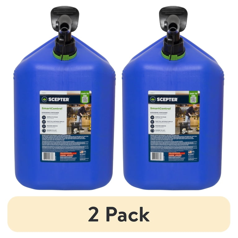 2 pack) Scepter 5 Gallon Capacity SmartControl Dual Handle