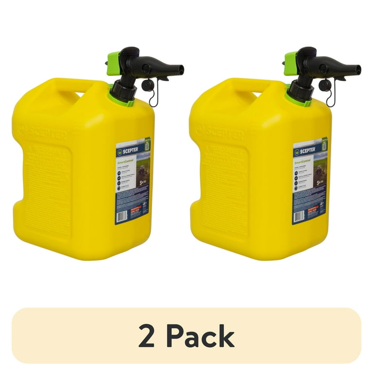 2 pack) Scepter 5 Gallon SmartControl Dual Handle Diesel Fuel