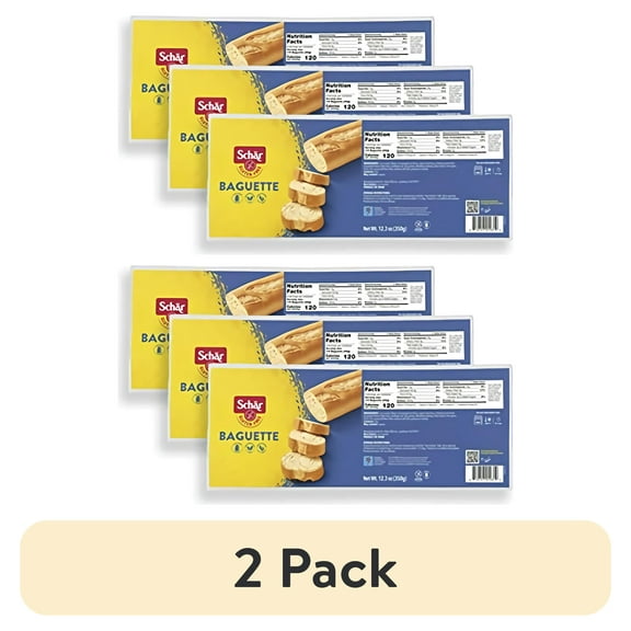(2 pack) Schar Dr Baguettes (Baquettes) Gluten Free, 12.3oz, Pack of 3, 12.3 Ounce
