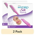 thumbnail image 1 of (2 pack) Schick Hydro Silk Touch-Up Multipurpose Exfoliating Facial Razor and Eyebrow Shaper, 5 ct, 1 of 8