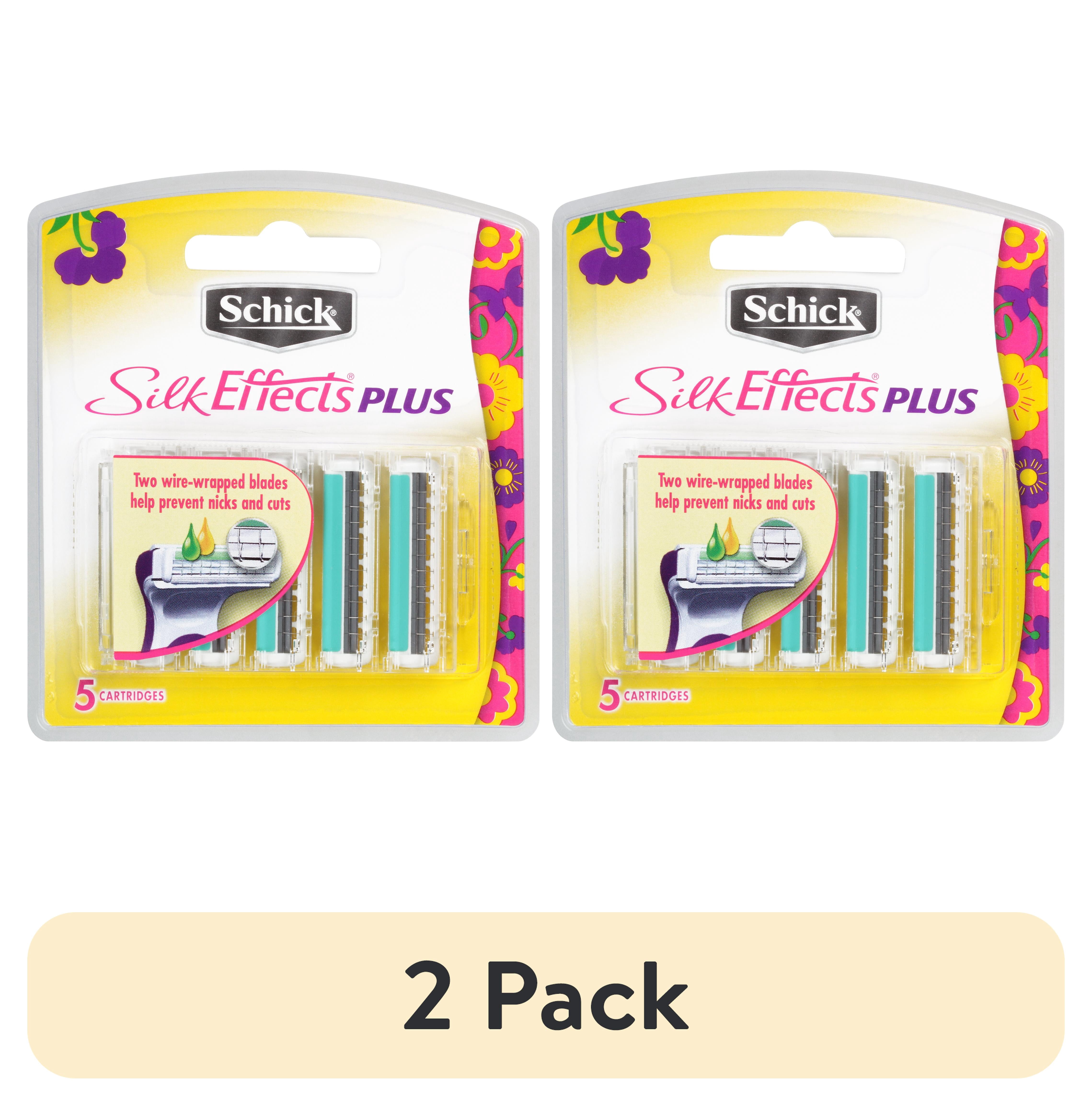 (2 pack) Schick Silk Effects Plus Women's Razor Blade Refills, 5 Ct