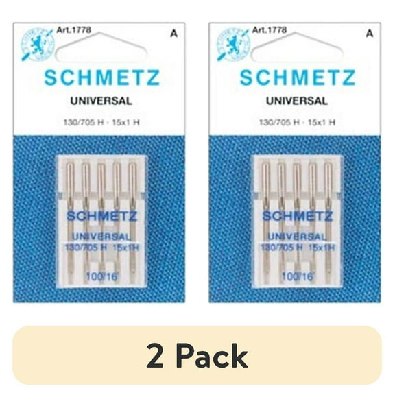 (2 pack) Schmetz Universal Sewing Machine Needles - Size 100/16, 10 Count