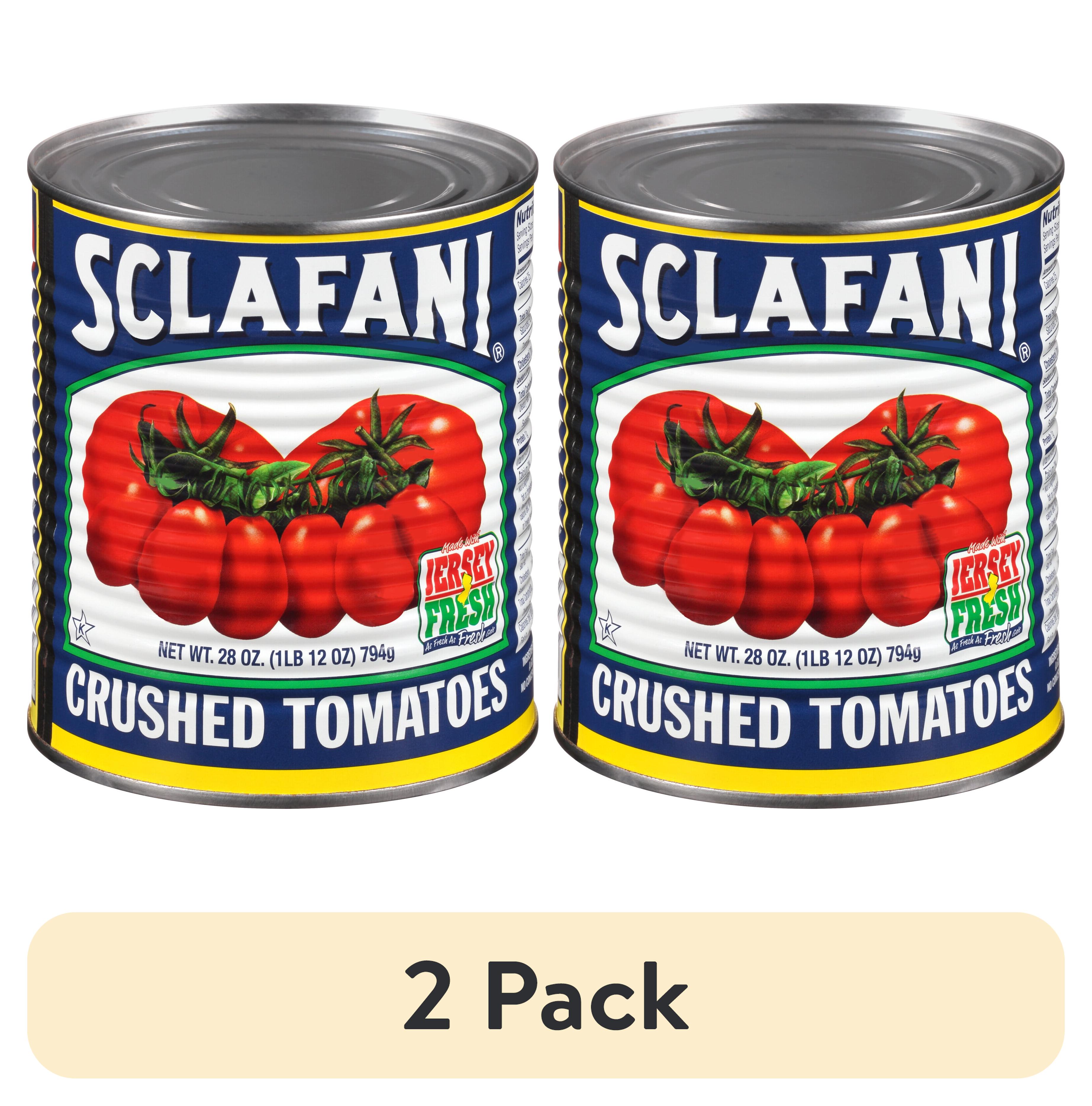 2 pack) Sclafani® Crushed Tomatoes 28 oz. Can - Walmart.com