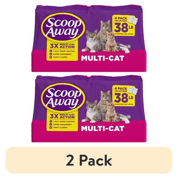 Scoop Away Multi-Cat Clumping Cat Litter, Scented (Multiple Sizes)