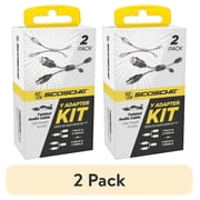 (2 pack) Scosche AMYC4X2-WM1SD High-Quality Y-Adapter 2-Channel Copper Twisted RCA Car Stereo Signal Splitter
