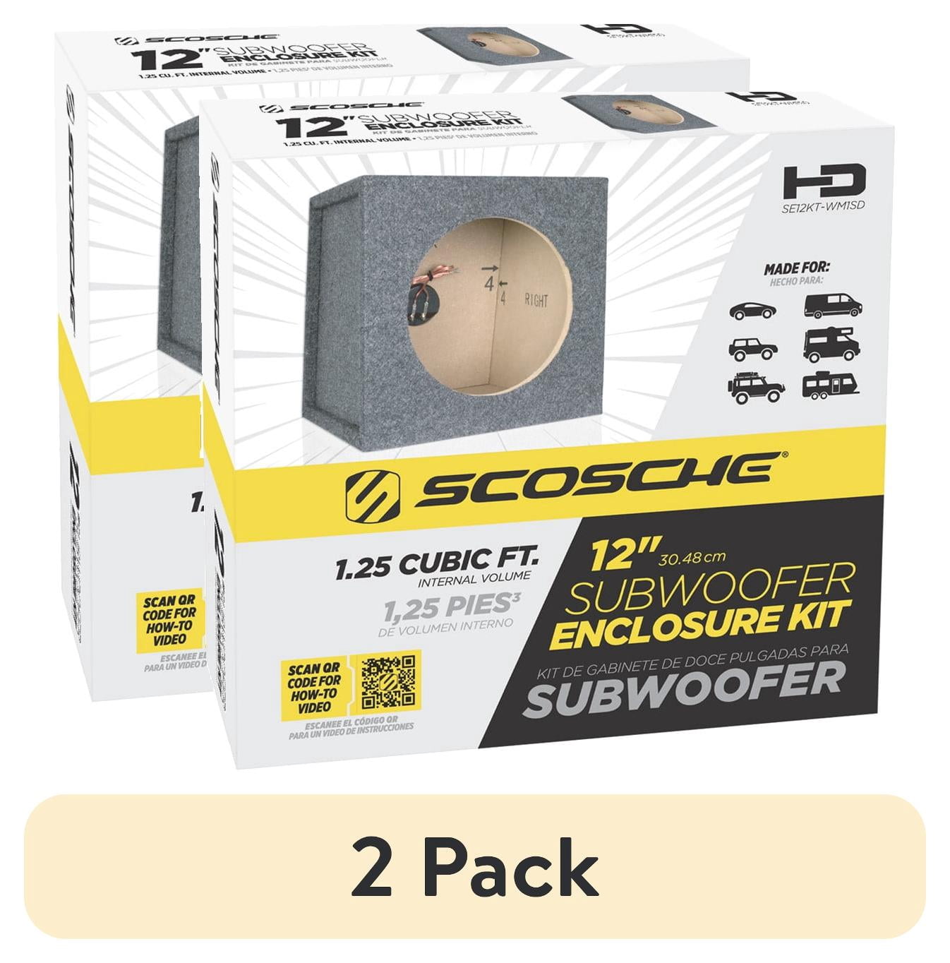 undercoverizm スキャブ 2 pack) Scosche SE12KT-WM1SD 12 in. Single Car Subwoofer Cabinet