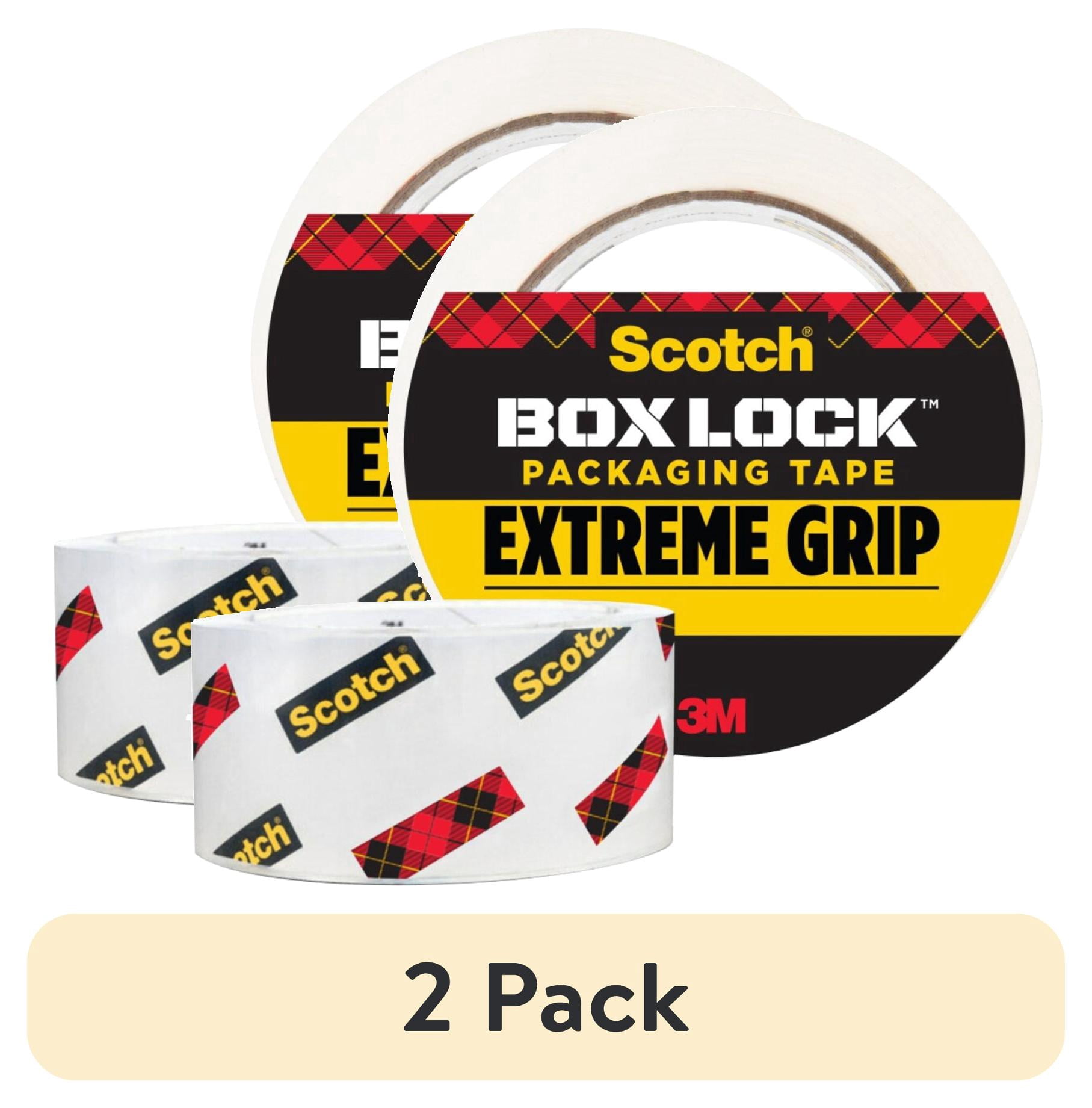 (2 pack) Scotch Box Lock Shipping Tape Refill, Clear, 1.88 in. x 54.6 yd., 1 Roll