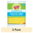 thumbnail image 1 of (2 pack) Scotch-Brite Sponge Cloth, Alternative to Towels, Multicolor, 2 Clothes, 1 of 9