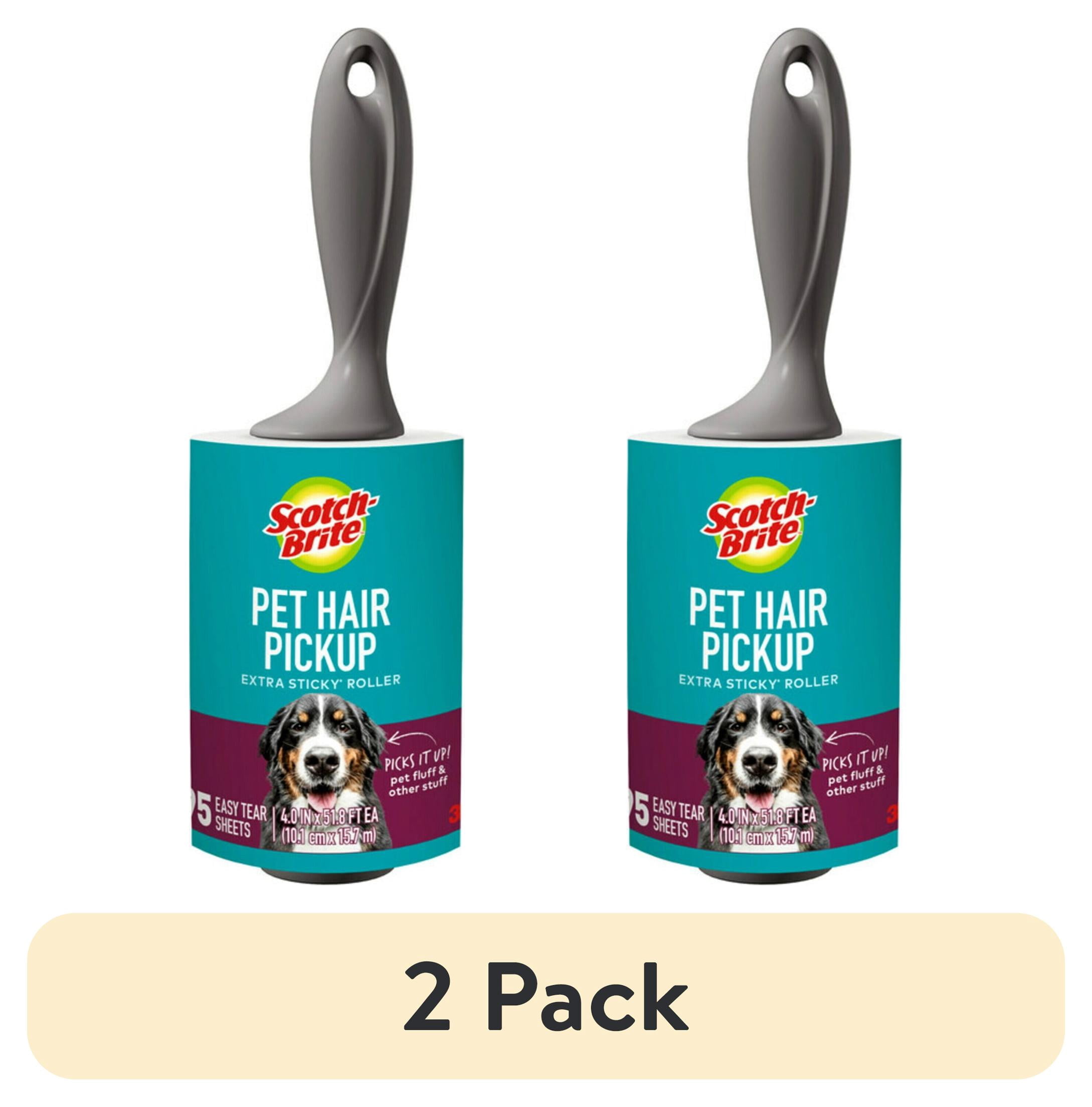 (2 pack) Scotch-Brite Pet Extra Sticky Lint Roller, 95 sheets, 1 Roller