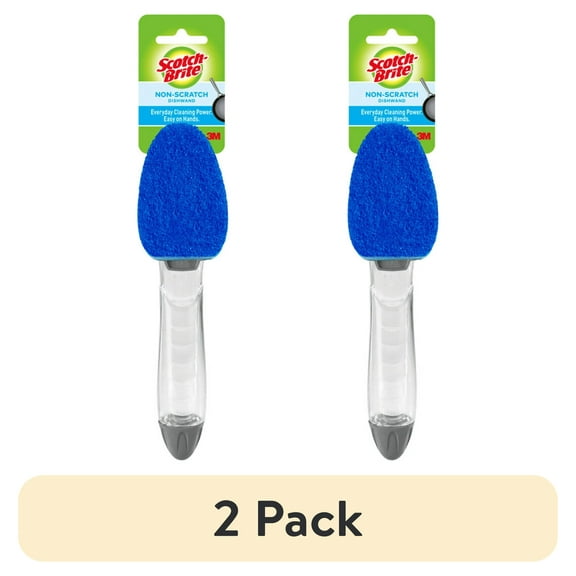 (2 pack) Scotch-Brite Non-Scratch Dishwand, Soap Dispensing, 1 Count