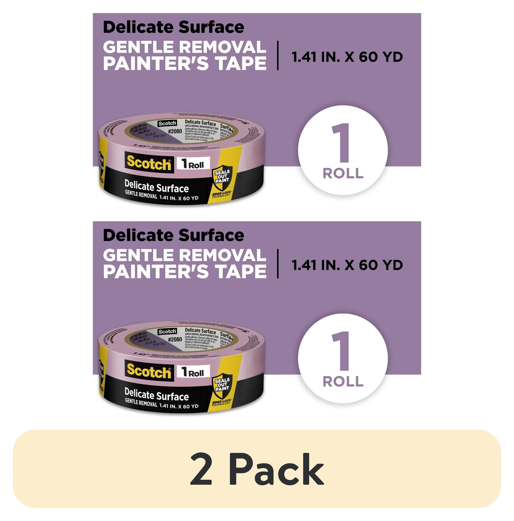 (2 pack) Scotch Delicate Surface Painter's Tape, Purple, 1.41 in x 60 Yds, 1 Roll