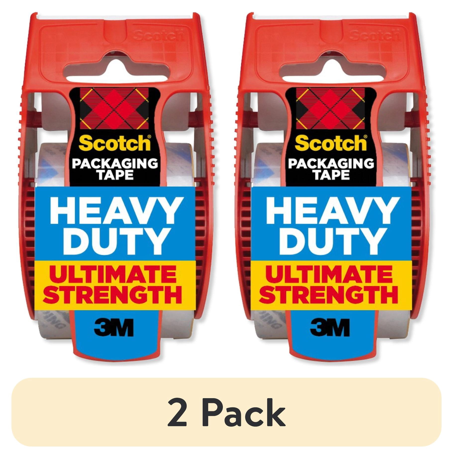 (2 pack) Scotch Heavy Duty Packaging Tape, Clear, 1.88 in. x 25.6 yd, 1 Total