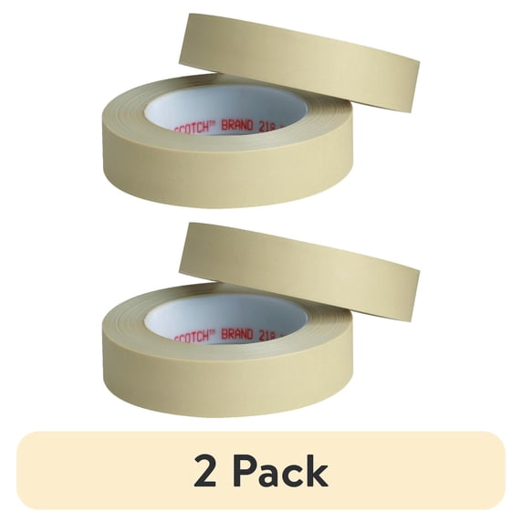 (2 pack) Scotch T9342183PK 0.75 in. x 60 yards 218 Masking Tape, Green - Pack of 3
