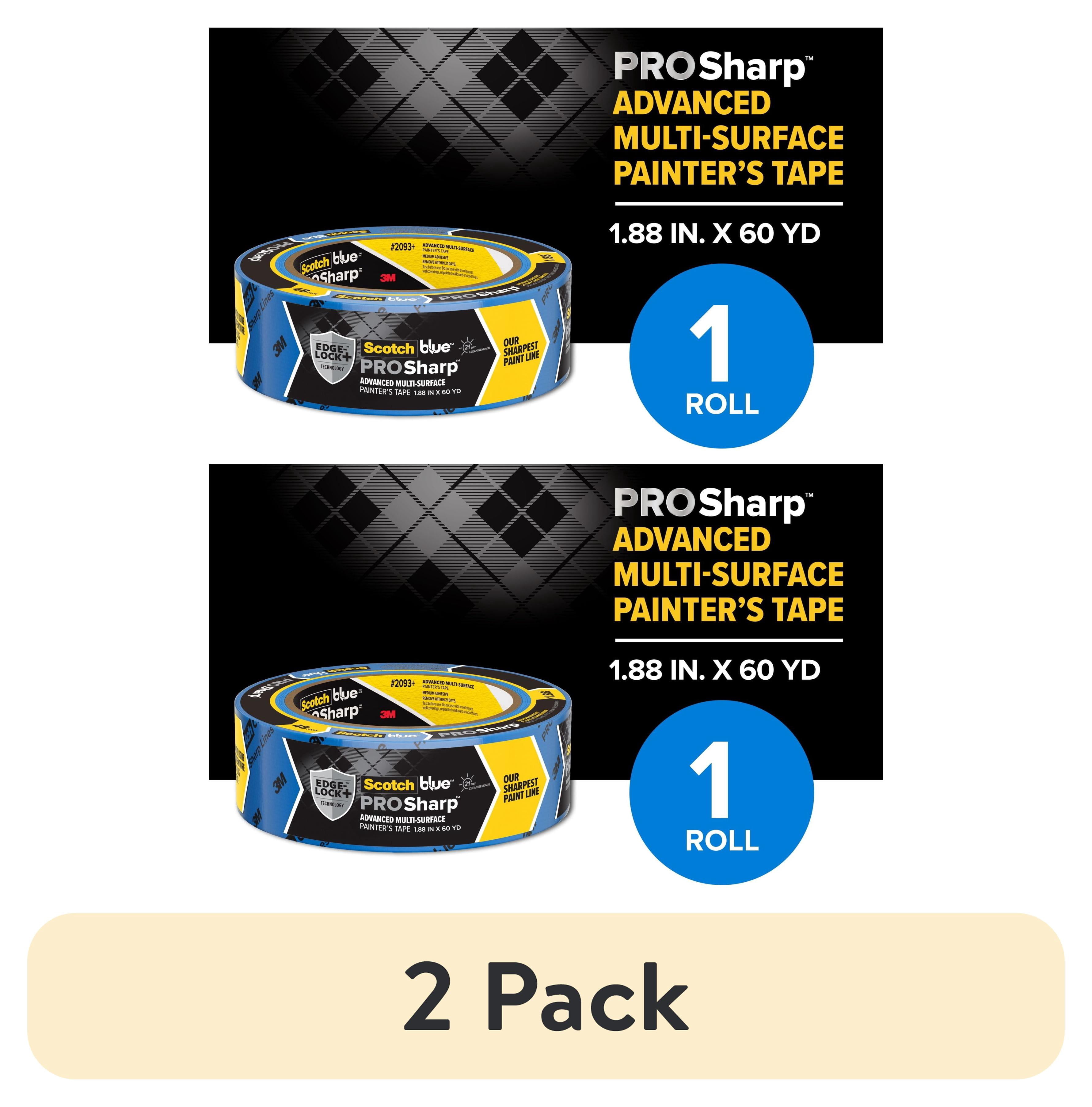 (2 pack) ScotchBlue PROSharp Painter's Tape, Blue, 1.88 in x 60 yd, 1 Roll