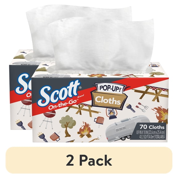(2 pack) Scott On-The-Go Cloths