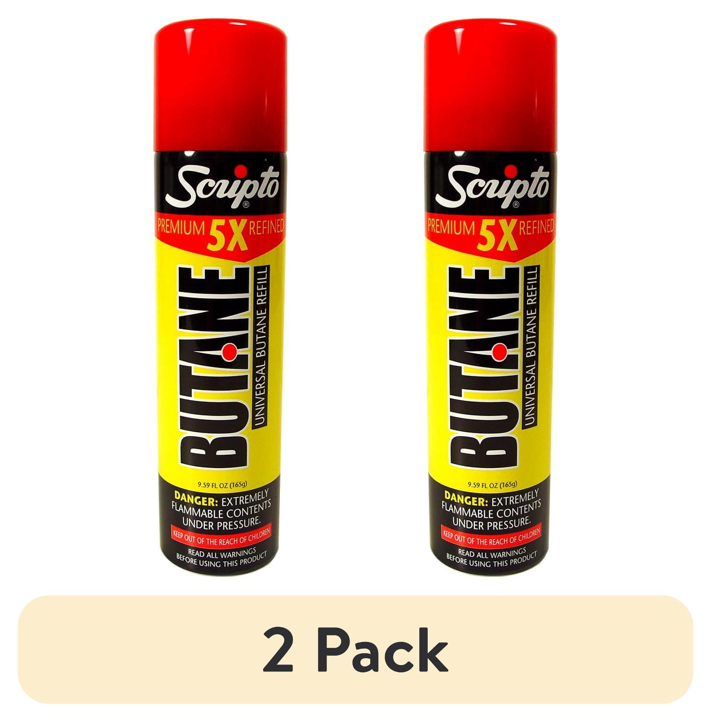 (2 pack) Scripto Butane Canister 165 Grams