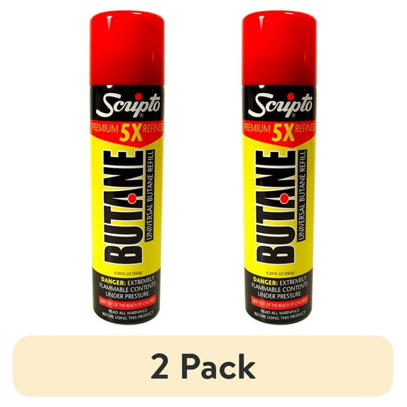 (2 pack) Scripto Butane Canister 165 Grams