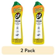 2 pack Scrub Daddy Cif All Purpose Cleaning Cream Multi-Surface Household Cleaner, Lemon Scent, 21 oz, 3 Count