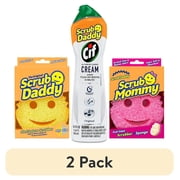 2 pack Scrub Daddy Multi Surface Household Cream, 2 Sponges and 1 All Purpose Cleaning Cream