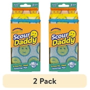 2 pack Scrub Daddy Scour Daddy Non-Scratch Scour Pads, 3 Count