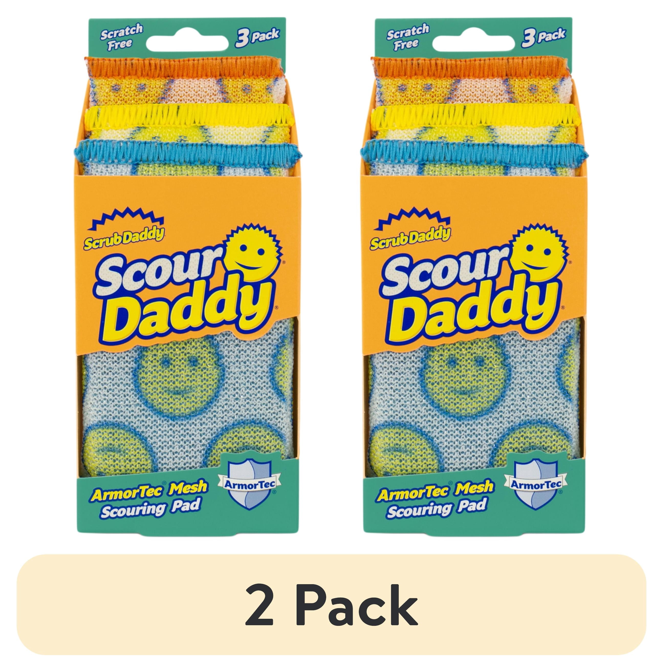 (2 pack) Scrub Daddy Scour Daddy Non-Scratch Scour Pads, 3 Count