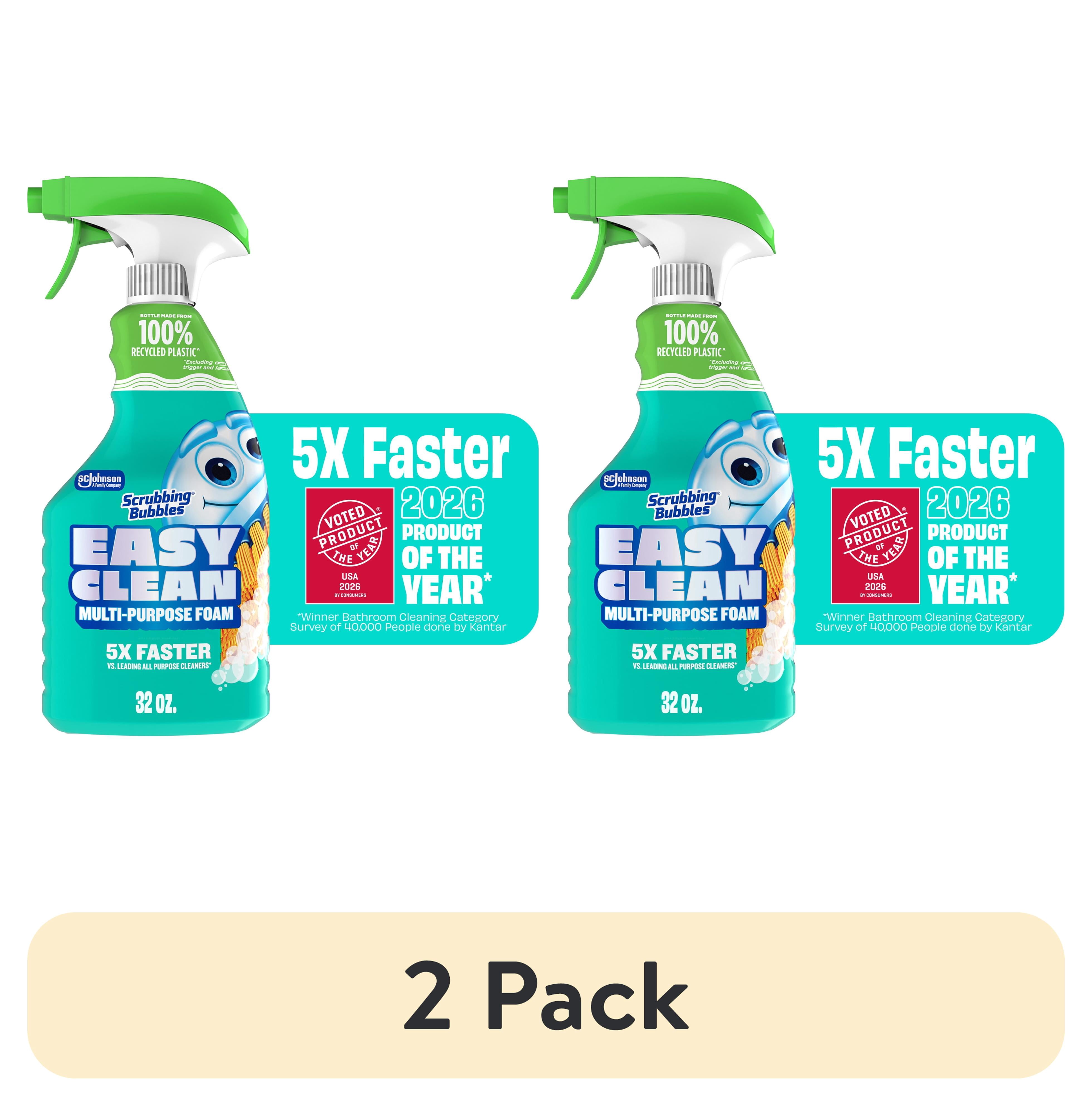 (2 pack) Scrubbing Bubbles Easy Clean Multi-Purpose Bathroom Shower & Tub and All Purpose Cleaner Spray, 32 oz