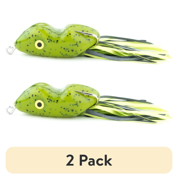 (2 pack) Scum Frog 5/16 oz, Watermelon Seed, Top Water Hollow Body Frog Lure
