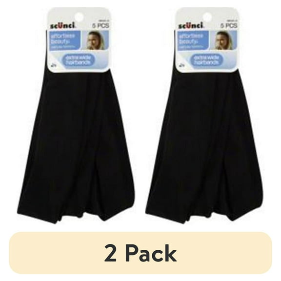 Scunci 5pk Basic Interlock Headwrap