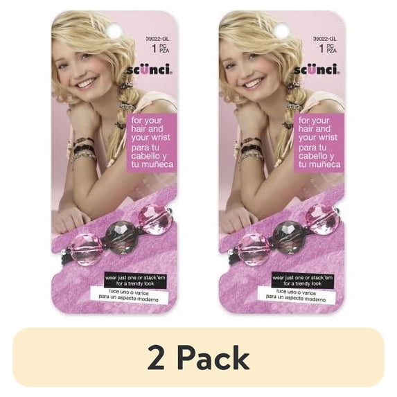 (2 pack) Scunci Band For Your Hair And Wrist