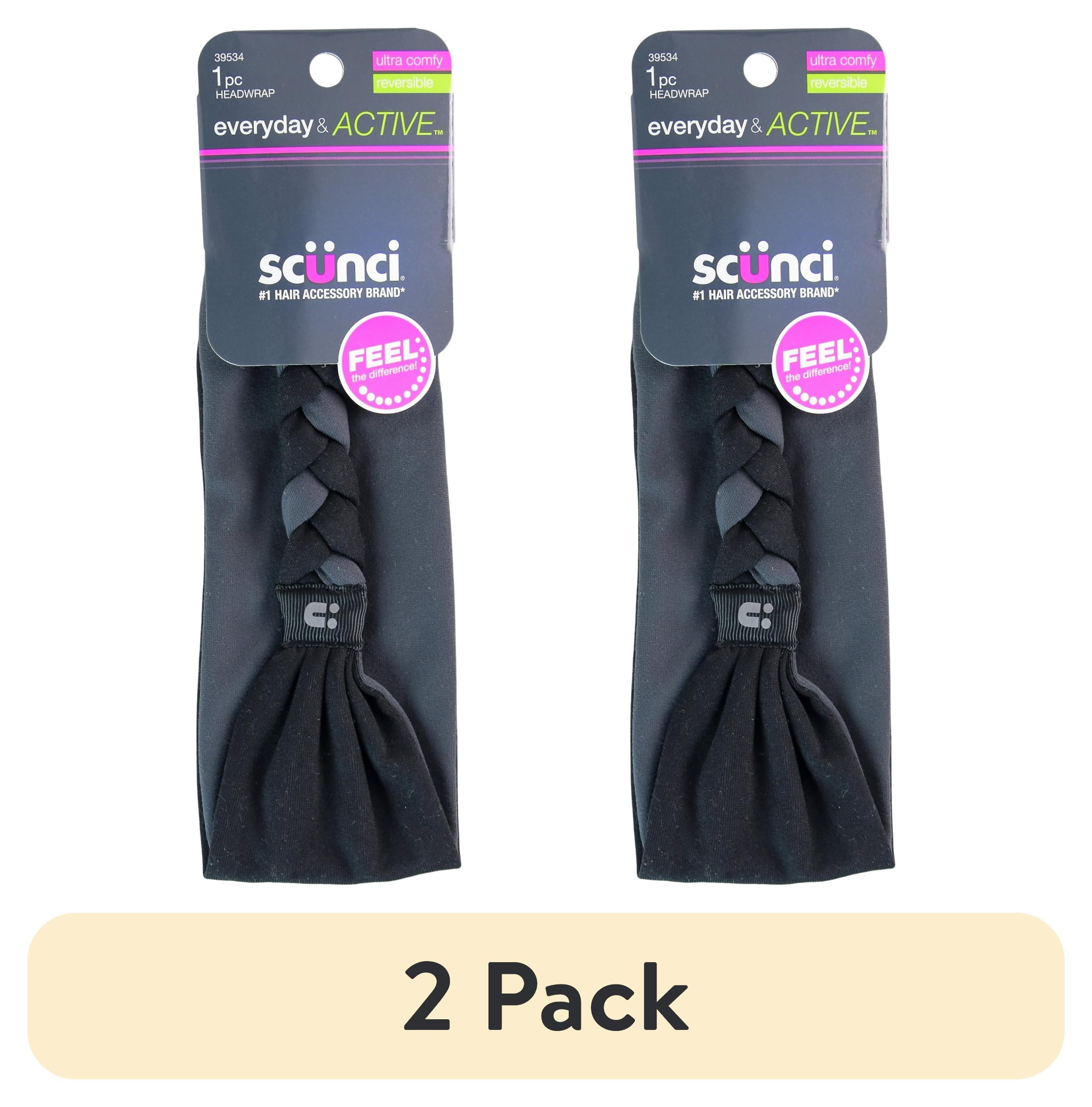 Scunci Braided Reversible Headwrap Fabric Headband for Teens