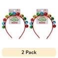 thumbnail image 1 of (2 pack) Scunci Merry + Bright Jingle Bell Headband Holiday Party Accessory, 1-Piece, 1 of 3