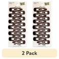 thumbnail image 1 of (2 pack) Scunci Metal Snap Hair Clips, Brown, 12 Count, 1 of 12