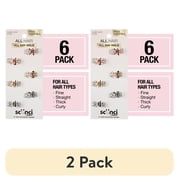 2 pack Scunci Mini Rhinestone Claw Clip, Multicolor, 6 Count
