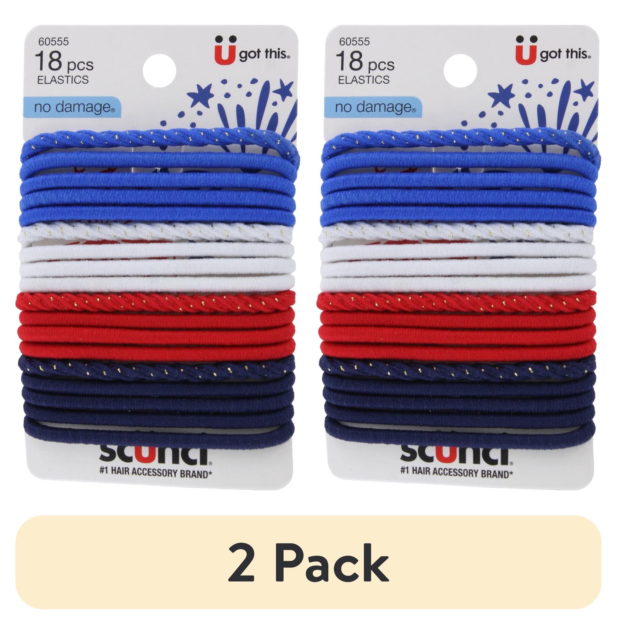 Patriotic Hair Ties - No Damage Elastics for Ponytails, 2 Pack Amazon.com : Girls Patriotic Ponytail Hair Ribbon Streamer  main image 2