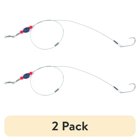 (2 pack) Sea Striker Egg Lead Ready Fishing Rig, 1 Ounce, 2-pack