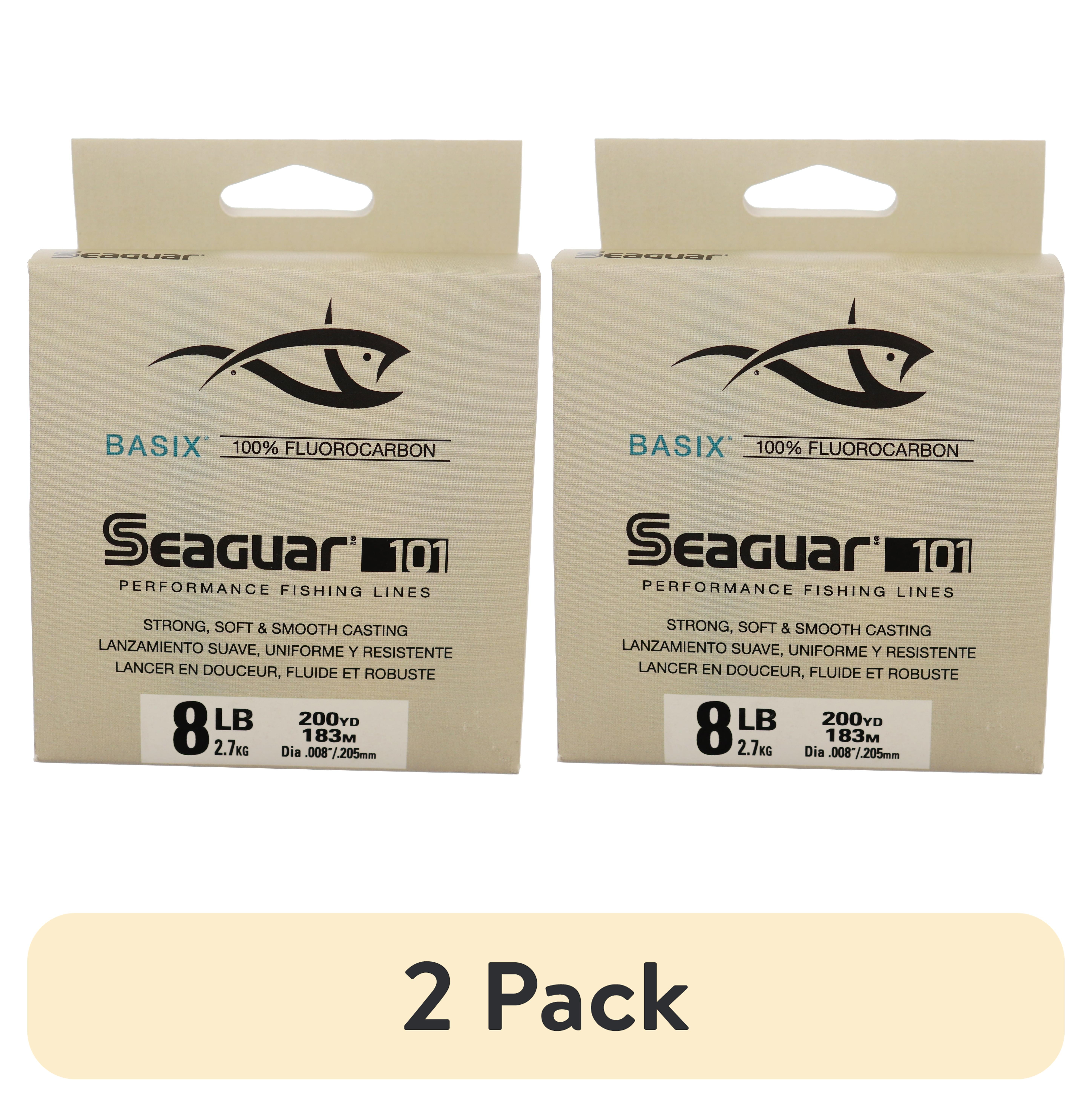 (2 pack) Seaguar BASIX 8lb 200yd Fluorocarbon